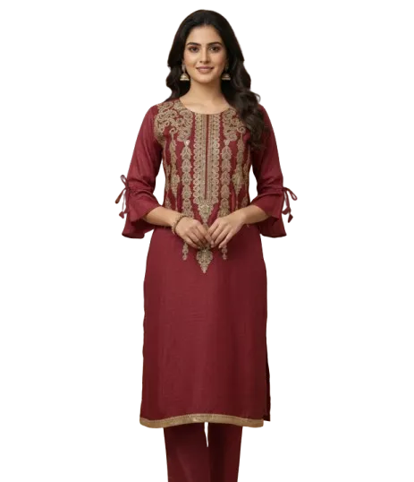 Model wearing a Classic Color Fashions dress