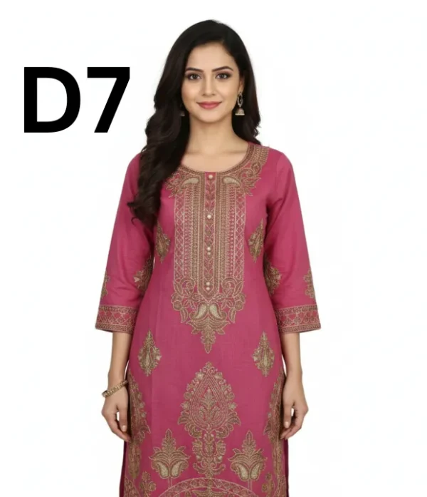 Printed cotton frock and shirt in free size available for just 799 Rupees