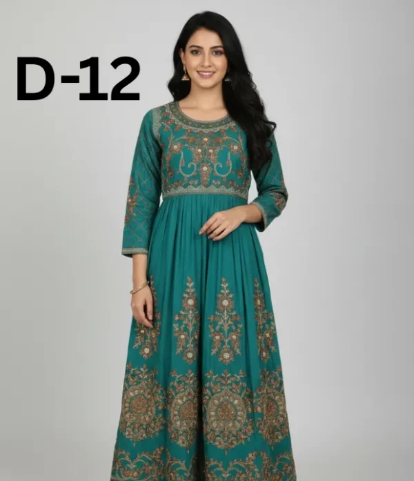 Printed cotton frock and shirt in free size available for just 799 Rupees