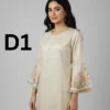 Silk Masoori frock with handmade embroidery in free size available for just 1799 Rupees