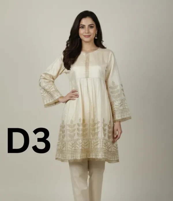 Silk Masoori frock with handmade embroidery in free size available for just 1799 Rupees