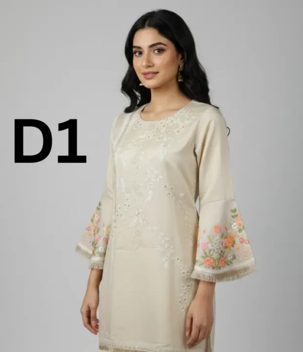 Silk Masoori frock with handmade embroidery in free size available for just 1799 Rupees
