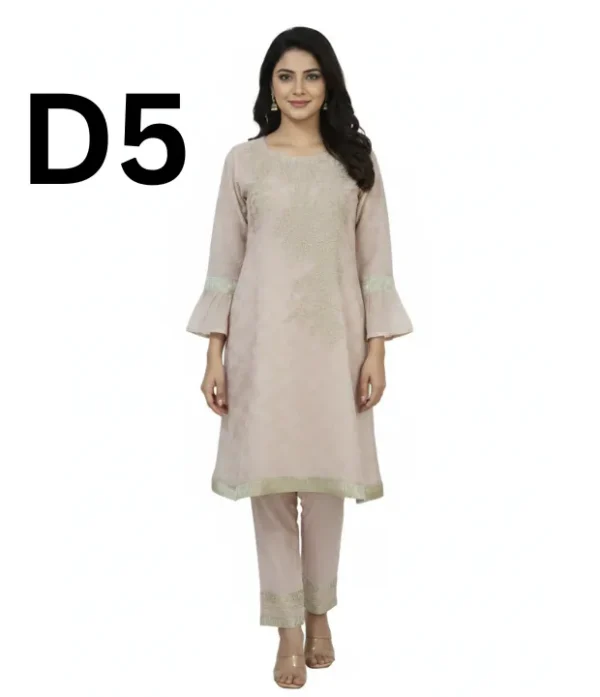 Embroidered Jacquard Frock & Shirt Free Size – Rs. 1599 Embroidered Jacquard frock and shirt in free size available for just 1599 Rupees