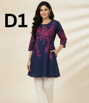 Embroidered Lawn frock in free size available for just 1199 Rupees