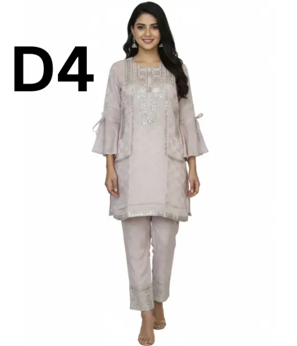 Embroidered Jacquard Frock & Shirt Free Size – Rs. 1599 Embroidered Jacquard frock and shirt in free size available for just 1599 Rupees