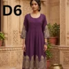 Embroidered Linen frock in free size available for just 1399 Rupees