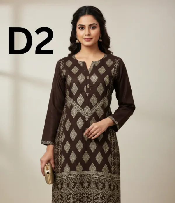 Printed cotton frock and shirt in free size available for just 799 Rupees