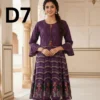 Embroidered Linen frock in free size available for just 1399 Rupees