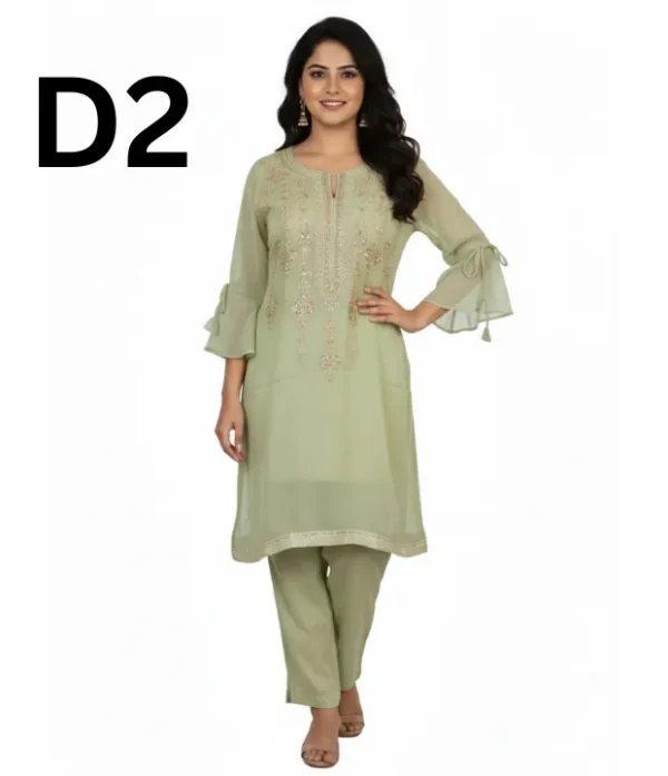 Women’s embroidered Masoori frock and shirt dress in elegant traditional style
