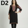 Women’s embroidered viscose frock with elegant and stylish traditional design