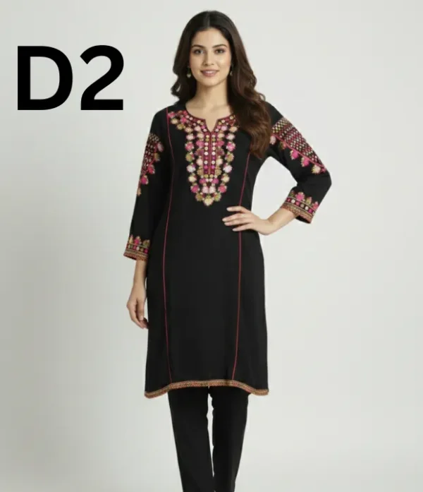 Women’s embroidered viscose frock with elegant and stylish traditional design