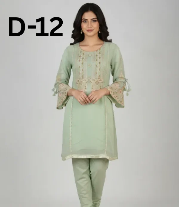 Women’s embroidered Masoori frock and shirt dress in elegant traditional style