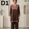 Women’s embroidered viscose frock with elegant and stylish traditional design