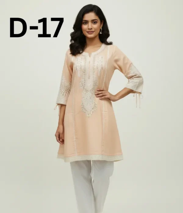 Women’s embroidered Masoori frock and shirt dress in elegant traditional style