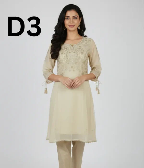 Women’s embroidered Masoori frock and shirt dress in elegant traditional style