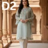Embroidered Organza Frock & Shirt – Stylish Women’s Outfit for Just Rs. 1499 Women’s embroidered organza frock and shirt outfit with elegant traditional design