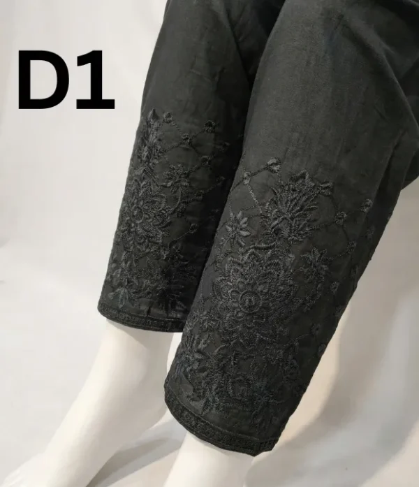 Girls’ Embroidered Cotton Capris by Classic Colors Fashions Stylish and Comfortable Everyday Wear, Available at 499.
