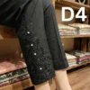Girls’ Embroidered Cotton Capris by Classic Colors Fashions Stylish and Comfortable Everyday Wear, Available at 499.