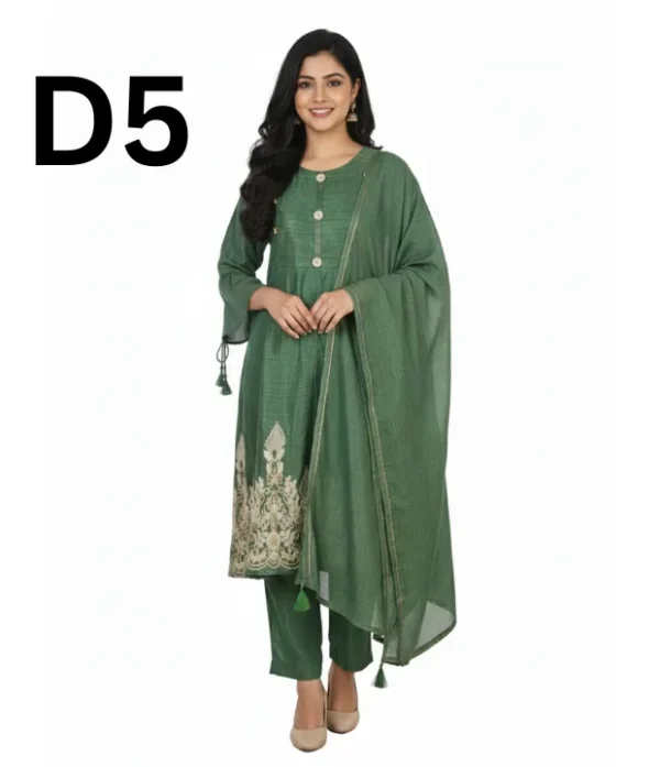 Women’s embroidered Masoori frock and shirt dress in elegant traditional style