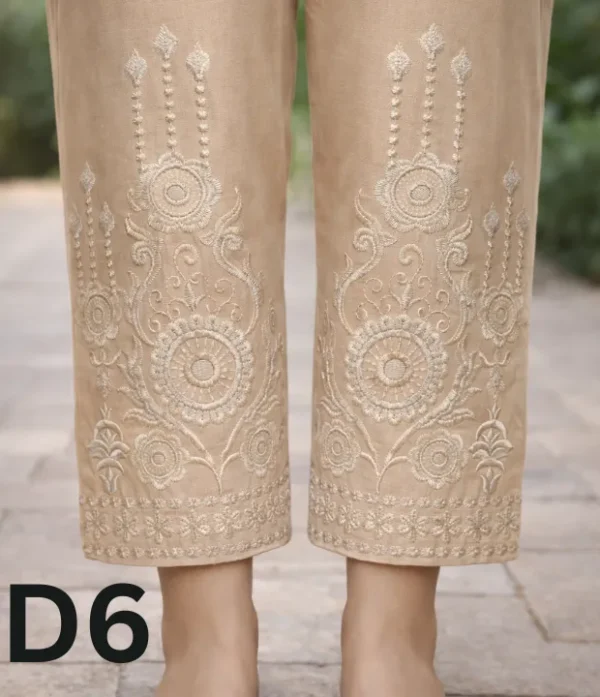 Girls’ Embroidered Cotton Capris by Classic Colors Fashions Stylish and Comfortable Everyday Wear, Available at 499.