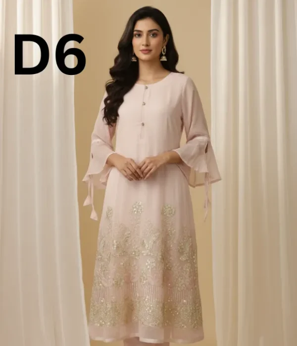 Women’s embroidered Masoori frock and shirt dress in elegant traditional style