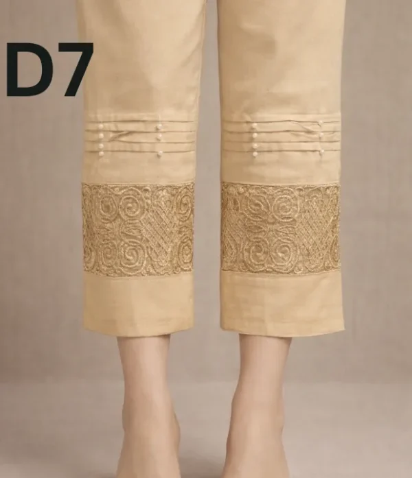 Girls’ Embroidered Cotton Capris by Classic Colors Fashions Stylish and Comfortable Everyday Wear, Available at 499.