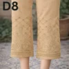 Girls’ Embroidered Cotton Capris by Classic Colors Fashions Stylish and Comfortable Everyday Wear, Available at 499.