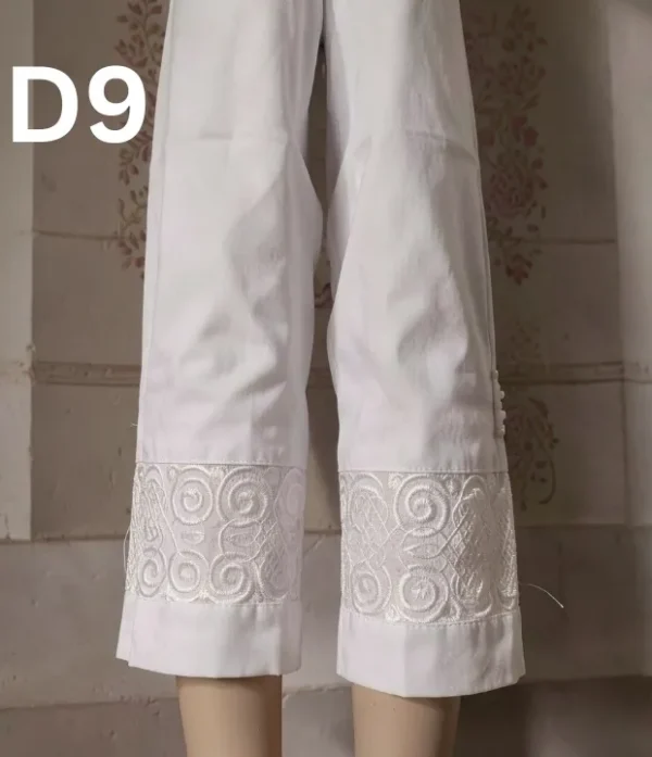 Girls’ Embroidered Cotton Capris by Classic Colors Fashions Stylish and Comfortable Everyday Wear, Available at 499.