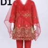 Embroidered 3‑piece linen children’s dress set in cotton and linen fabric including frock, trouser, and dupatta by Classic Color Fashions CCF, priced at PKR 999.