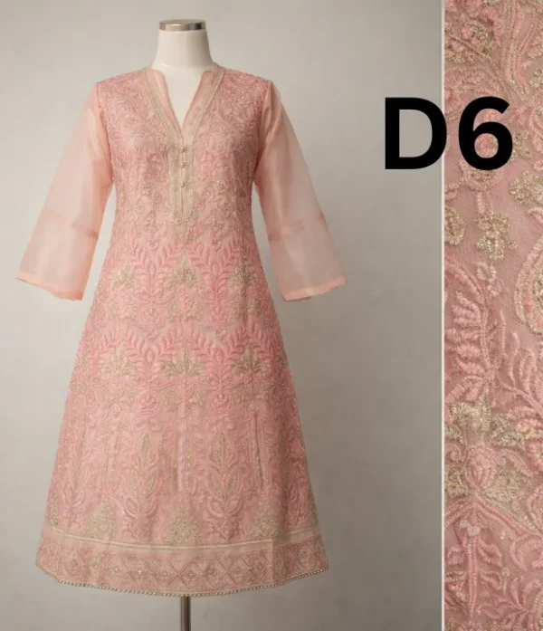 Embroidered Organza Frock & Shirt – Stylish Women’s Outfit for Just Rs. 1499 Women’s embroidered organza frock and shirt outfit with elegant traditional design